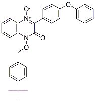 4-(4-TERT-BUTYLBENZYLOXY)-3-OXO-2-(4-PHENOXYPHENYL)-3,4-DIHYDROQUINOXALINE 1-OXIDE Struktur