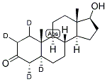 5ALPHA-ANDROSTAN-17BETA-OL-3-ONE-1,2,4,5ALPHA-D4 Struktur