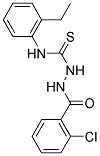 2-(2-CHLOROBENZOYL)-N-(2-ETHYLPHENYL)HYDRAZINECARBOTHIOAMIDE Struktur