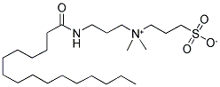 3-[N,N-DIMETHYL(3-PALMITOYLAMINOPROPYL)AMMONIO]-PROPANESULFONATE Struktur