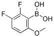 2,3-DIFLUORO-6-METHOXYPHENYLBORONIC ACID Struktur