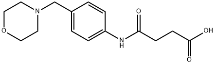 N-(4-MORPHOLIN-4-YLMETHYL-PHENYL)-SUCCINAMIC ACID Struktur