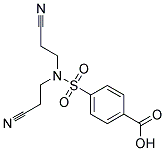 4-[BIS-(2-CYANO-ETHYL)-SULFAMOYL]-BENZOIC ACID Struktur