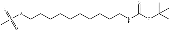 10-(T-BOC-AMINO)-1-DECYLMETHANETHIOSULFONATE Struktur