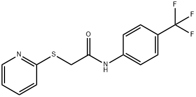 2-(2-PYRIDINYLSULFANYL)-N-[4-(TRIFLUOROMETHYL)PHENYL]ACETAMIDE Struktur