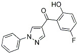 (5-FLUORO-2-HYDROXYPHENYL)(1-PHENYL-1H-PYRAZOL-4-YL)METHANONE Struktur