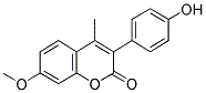 3-(4'-HYDROXYPHENYL)-7-METHOXY-4-METHYL COUMARIN Struktur