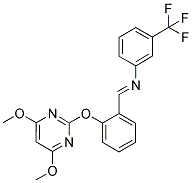 1-AZA-1-[3-(TRIFLUOROMETHYL)PHENYL]-2-[2-[(4,6-DIMETHOXYPYRIMIDIN-2-YL)OXY]PHENYL]ETHENE Struktur