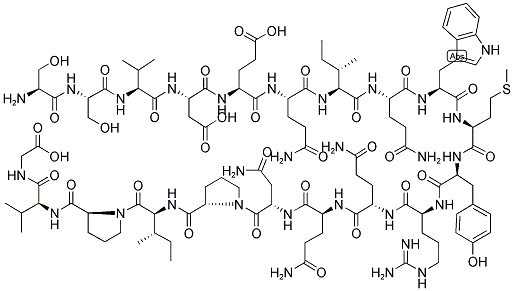 H-SER-SER-VAL-ASP-GLU-GLN-ILE-GLN-TRP-MET-TYR-ARG-GLN-GLN-ASN-PRO-ILE-PRO-VAL-GLY-OH Struktur