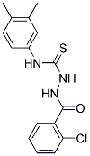 2-(2-CHLOROBENZOYL)-N-(3,4-DIMETHYLPHENYL)HYDRAZINECARBOTHIOAMIDE Struktur