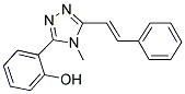 2-{4-METHYL-5-[(E)-2-PHENYLVINYL]-4H-1,2,4-TRIAZOL-3-YL}PHENOL Struktur