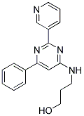 3-[(6-PHENYL-2-PYRIDIN-3-YLPYRIMIDIN-4-YL)AMINO]PROPAN-1-OL Struktur