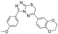 6-(2,3-DIHYDRO-1,4-BENZODIOXIN-6-YL)-3-(4-METHOXYPHENYL)-7H-[1,2,4]TRIAZOLO[3,4-B][1,3,4]THIADIAZINE Struktur