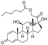 1,4-PREGNADIEN-11-BETA, 17,21-TRIOL-3,20-DIONE 21-CAPROATE Struktur