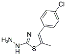 [4-(4-CHLORO-PHENYL)-5-METHYL-THIAZOL-2-YL]-HYDRAZINE Struktur