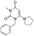 1-BENZYL-3-METHYL-6-PYRROLIDIN-1-YLPYRIMIDINE-2,4(1H,3H)-DIONE Struktur