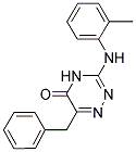 6-BENZYL-3-O-TOLYLAMINO-4H-[1,2,4]TRIAZIN-5-ONE Struktur