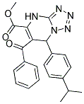 METHYL 6-BENZOYL-7-(4-ISOPROPYLPHENYL)-4,7-DIHYDROTETRAZOLO[1,5-A]PYRIMIDINE-5-CARBOXYLATE Struktur