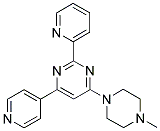 4-(4-METHYLPIPERAZIN-1-YL)-2-PYRIDIN-2-YL-6-PYRIDIN-4-YLPYRIMIDINE Struktur