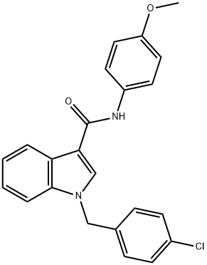 1-(4-CHLOROBENZYL)-N-(4-METHOXYPHENYL)-1H-INDOLE-3-CARBOXAMIDE Struktur