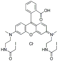 N,N'-BIS[2-(IODOACETAMIDO)ETHYL]-N,N'-DIMETHYLRHODAMINE Struktur