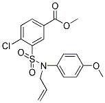 3-[ALLYL-(4-METHOXY-PHENYL)-SULFAMOYL]-4-CHLORO-BENZOIC ACID METHYL ESTER, , 結(jié)構(gòu)式