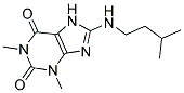 1,3-DIMETHYL-8-[(3-METHYLBUTYL)AMINO]-3,7-DIHYDRO-1H-PURINE-2,6-DIONE Struktur