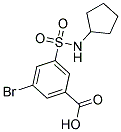 3-BROMO-5-CYCLOPENTYLSULFAMOYL-BENZOIC ACID Struktur