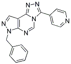 7-BENZYL-3-PYRIDIN-4-YL-7H-PYRAZOLO[4,3-E][1,2,4]TRIAZOLO[4,3-C]PYRIMIDINE Struktur