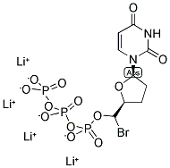 5-BROMO-2',3'-DIDEOXYURIDINE-5'-TRIPHOSPHATE LITHIUM SALT Struktur