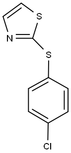 2-[(4-CHLOROPHENYL)SULFANYL]-1,3-THIAZOLE Struktur