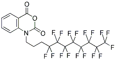 1-(1H,1H,2H,2H,3H,3H-PERFLUOROUNDECYL)-3,1-BENZOXAZINE-2,4(1H)-DIONE Struktur