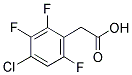 4-CHLORO-2,3,6-TRIFLUOROPHENYLACETIC ACID Struktur