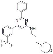 (3-MORPHOLIN-4-YL-PROPYL)-[2-PHENYL-6-(3-TRIFLUOROMETHYL-PHENYL)-PYRIMIDIN-4-YL]-AMINE Struktur