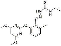 N-[1-AZA-2-[2-[(4,6-DIMETHOXYPYRIMIDIN-2-YL)OXY]-6-METHYLPHENYL]ETHENYL]-N'-ETHYLTHIOUREA