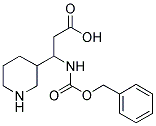 3-BENZYLOXYCARBONYLAMINO-3-PIPERIDIN-3-YL-PROPIONIC ACID Struktur