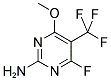 2-AMINO-4-FLUORO-6-METHOXY-5-(TRIFLUOROMETHYL)PYRIMIDINE Struktur