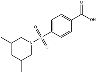 4-(3,5-DIMETHYL-PIPERIDINE-1-SULFONYL)-BENZOIC ACID Struktur