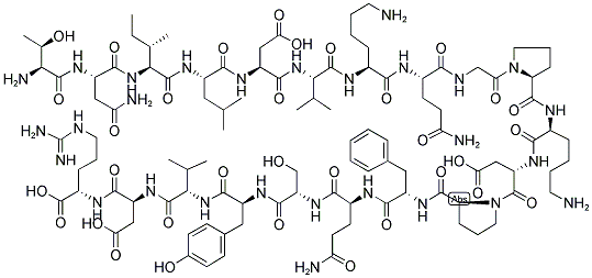 H-THR-ASN-ILE-LEU-ASP-VAL-LYS-GLN-GLY-PRO-LYS-GLU-PRO-PHE-GLN-SER-TYR-VAL-ASP-ARG-OH Struktur