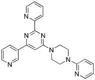 4-PYRIDIN-3-YL-2-PYRIDIN-2-YL-6-(4-PYRIDIN-2-YL-PIPERAZIN-1-YL)-PYRIMIDINE Struktur