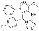 METHYL 6-BENZOYL-7-(4-FLUOROPHENYL)-4,7-DIHYDROTETRAZOLO[1,5-A]PYRIMIDINE-5-CARBOXYLATE Struktur