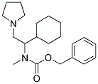 1-PYRROLIDIN-2-CYCLOHEXYL-2-(N-CBZ-N-METHYL)AMINO-ETHANE Struktur