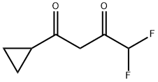 1-CYCLOPROPYL-4,4-DIFLUORO-BUTANE-1,3-DIONE Struktur