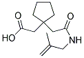 (1-(2-[(2-METHYLPROP-2-ENYL)AMINO]-2-OXOETHYL)CYCLOPENTYL)ACETIC ACID Struktur