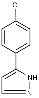 5-(4-CHLOROPHENYL)-1H-PYRAZOLE Struktur