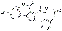 ETHYL 2-{[2-(ACETYLOXY)BENZOYL]AMINO}-4-(4-BROMOPHENYL)THIOPHENE-3-CARBOXYLATE Struktur