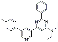 DIETHYL-[2-PHENYL-6-(5-P-TOLYL-PYRIDIN-3-YL)-PYRIMIDIN-4-YL]-AMINE Struktur