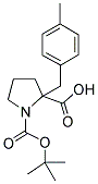 BOC-ALPHA-(4-METHYLBENZYL)-(D,L)-PROLINE Struktur