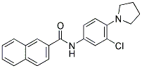 N-(3-CHLORO-4-PYRROLIDIN-1-YLPHENYL)-2-NAPHTHAMIDE Struktur