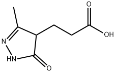 3-(3-METHYL-5-OXO-4,5-DIHYDRO-1H-PYRAZOL-4-YL)-PROPIONIC ACID Struktur